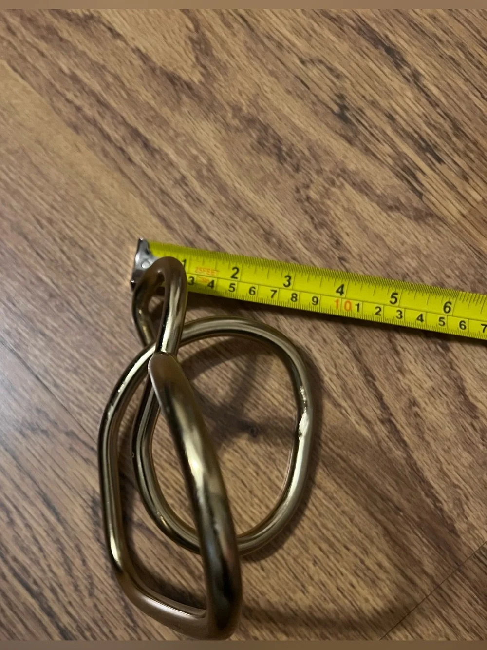 Brass Tone Abstract Loop Sculpture Home Accents anthropologie mid century chic